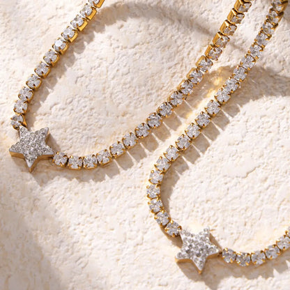 Pendant inlaid with zircon pendant necklace women's necklace high-end accessory